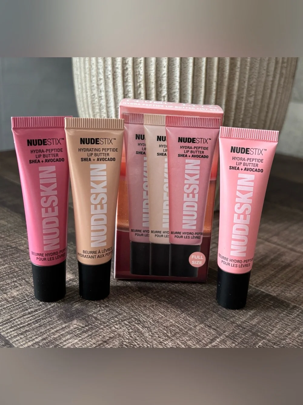 NUDESTIX Hydra Peptide Lip Butter Trio Set